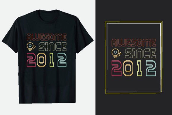 Download Awesome Since 2012 Vintage Tshirts - 2012 Collection