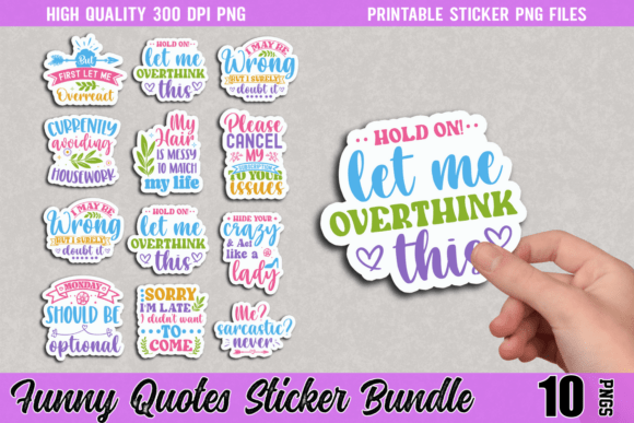 Download Funny Quotes Sticker Bundle - Funny Collection