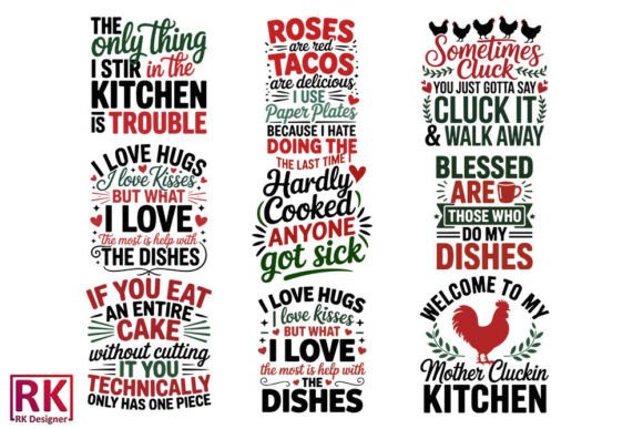 Download *Funny Kitchen Towels Svg Design Bundle* - Funny Collection