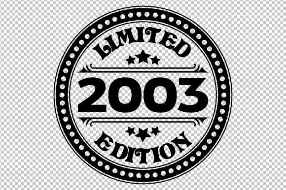 Download Limited Edition 2003 SVG EPS PNG - 2003 Collection