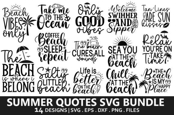 Download Summer Quotes SVG Bundle - Summer quotes svg Collection